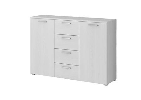 Komoda z szufladami Galaxy 132 cm abisko ash nowoczesny design idealna komoda do salonu sypialni lub biura prosta forma