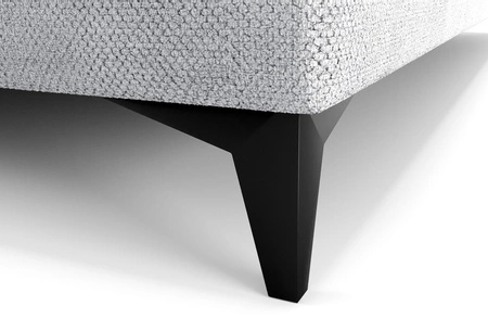 Łóżko kontynentalne Norco 80x200 szary popiel stylowe łóżko z pojemnikiem oświetlenie umieszczone w zagłówku nadaje wyjątkowości