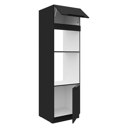 Zestaw mebli kuchennych narożny Brianza / Black 330x210 cm uchwyty krawędziowe szafki doskonale prezentują się w nowoczesnych wnętrzach