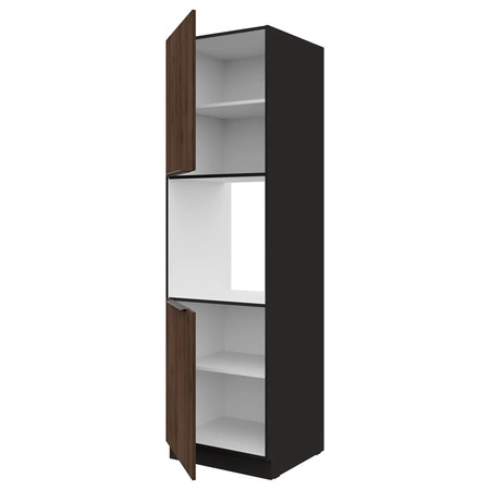 Słupek kuchenny Brianza 60 DP-210 2F szafka do zabudowy piekarnika metalowe uchwyty szafka odporna na działanie wilgoci i uszkodzenia