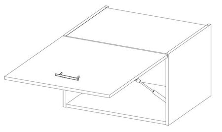 Zestaw mebli kuchennych narożny Nalo 230x370 cm fronty w połysku styl szafek dopasuje się do wnętrza każdej kuchni