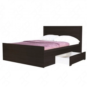 Łóżko z szufladami Finezja 140x200 dąb sonoma czekolada to nowoczesna forma mebla zachwyca minimalizmem oraz oryginalnym wykończeniem