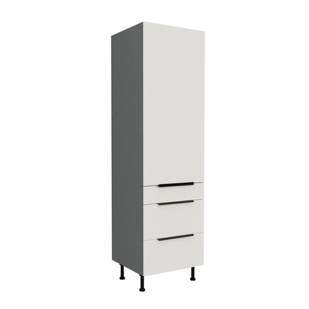 Słupek kuchenny Corato Ant 60 DKS-215 3S 1F szafka kuchenna odporna na uszkodzenia wykończenie frontów w technologii anti fingerprint