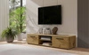 Szafka RTV Maxione 190 cm dąb artisan pojemna szafka pod telewizor w stylu klasycznym prosta konstrukcja uniwersalna kolorystyka