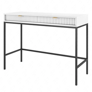 Konsola Lovro biała z szufladami stylowy oraz funkcjonalny mebel do przedpokoju salonu czy biura