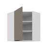 Szafka kuchenna narożna wisząca Fiuggi Wh 60x60 GN-72 1F odporna na uszkodzenia wykończenie frontów w technologii anti fingerprint