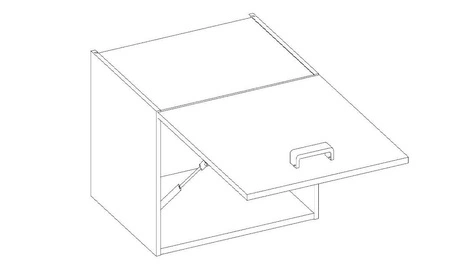 Szafka wisząca Avola 40 NAGU-36 1F szafka kuchenna odporna na parę wodną wysoką temperaturę i rozlaną ciecz