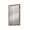 Lustro wiszące Cross 60x40 cm dąb wotan funkcjonalny dodatek do przedpokoju lub garderoby nowoczesny design