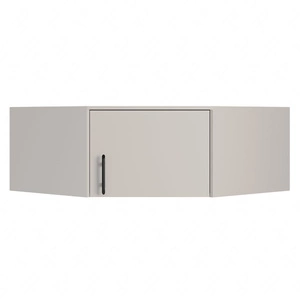 Nadstawka do szafy narożnej Caspe beżowa nowoczesny design wykończenie ABS oraz aluminiowe uchwyty