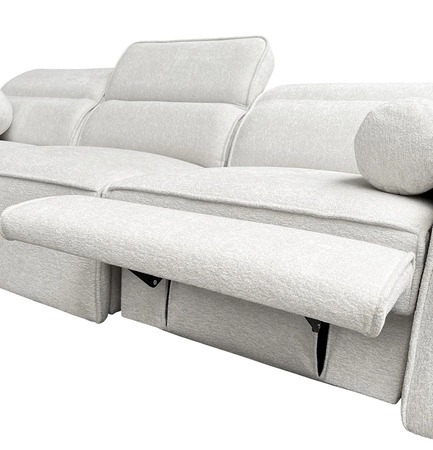 Narożnik z funkcją spania Viano VIII Lux zielony lewostronny designerski narożnik z wysuwanym podnóżkiem pojemniki na pościel