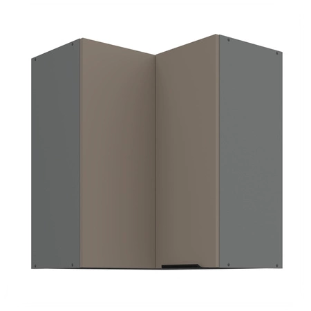 Szafka kuchenna narożna wisząca Fiuggi Ant 60x60 GN-72 2F odporna na uszkodzenia wykończenie frontów w technologii anti fingerprint