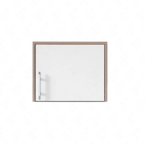 Nadstawka do szafy Caspe 50 cm dąb sonoma jasny / biała nowoczesny design wykończenie ABS oraz aluminiowe uchwyty