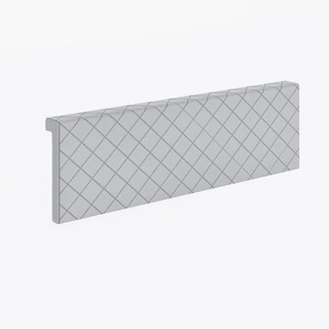 Nakładka tapicerowana na zagłówek łóżka Rico biała funkcjonalny i wygodny dodatek do łóżka pikowany zagłówek