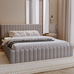 Łóżko tapicerowane Naomi 160x200 szary popiel nowoczesny design łóżko z pojemnikiem na pościel z komfortowym zagłówkiem