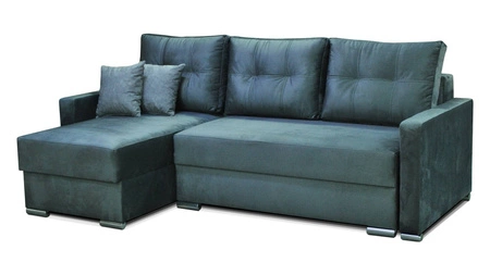 Narożnik z funkcją spania Neron granatowy lewostronny gwarantuje najwyższy komfort i funkcjonalność