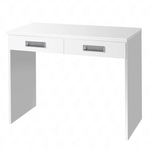 Toaletka z szufladami Penelopa 100 cm biała nowoczesny design mebla obrzeża mebla wykończone zostały specjalną okleiną