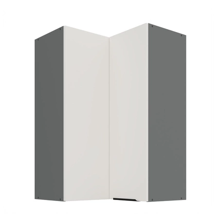 Szafka kuchenna narożna wisząca Corato Ant 60x60 GN-90 2F odporna na uszkodzenia wykończenie frontów w technologii anti fingerprint
