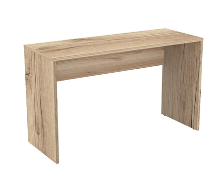 Biurko Agapi 130 cm dąb grand naturalny stylowe oraz funkcjonalne do biura gabinetu lub pokoju młodzieżowego