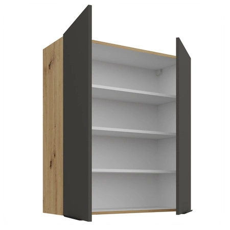 Szafka kuchenna wisząca Aversa Ar 80 G-90 2F szafka kuchenna odporna na uszkodzenia wykończenie frontów w technologii anti fingerprint