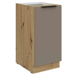 Szafka kuchenna stojąca z półką Fiuggi Ar 40 D 1F BB szafka odporna na uszkodzenia wykończenie frontów w technologii anti fingerprint