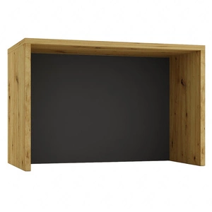 Wyspa kuchenna 127 cm dąb artisan / szary grafit funkcjonalny mebel kuchenny odporny na działanie wilgoci i uszkodzenia solidne wykonanie