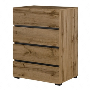 Komoda z szufladami Cross 60 cm dąb wotan stylowy design komody do sypialni przedpokoju prosta forma w nowoczesnym wydaniu