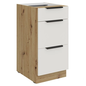 Szafka kuchenna stojąca z szufladami Corato Ar 40 D 3S BB odporna na uszkodzenia wykończenie frontów w technologii anti fingerprint