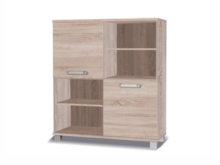 Komoda Maximus 100 cm dąb sonoma jasny nowoczesny design mebla obrzeża komody wykończone specjalną okleiną ABS