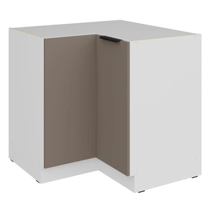 Szafka kuchenna narożna Fiuggi Wh 90x90 DN 2F BB szafka odporna na uszkodzenia wykończenie frontów w technologii anti fingerprint