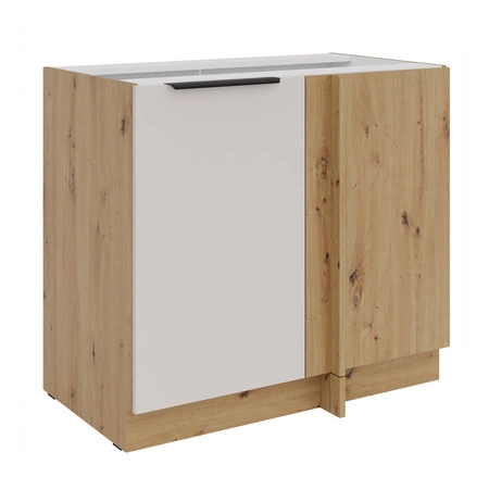 Szafka kuchenna narożna dostawiana Soela 105 ND 1F BB prawa metalowy uchwyt krawędziowy odporność na działanie wilgoci i uszkodzenia