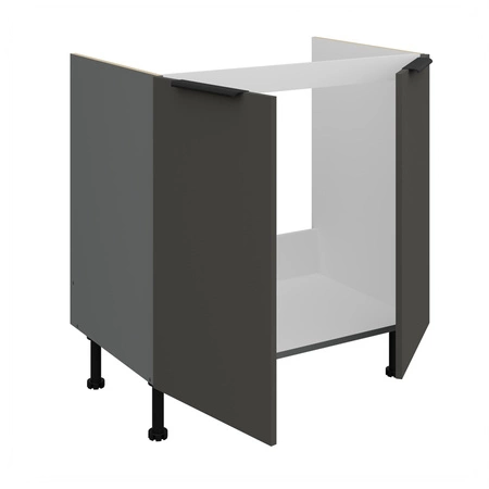 Szafka kuchenna pod zlewozmywak Aversa Ant 80 ZL 2F BB szafka odporna na uszkodzenia wykończenie frontów w technologii anti fingerprint