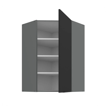 Szafka kuchenna narożna wisząca Alatri Ant 60x60 GN-90 1F odporna na uszkodzenia wykończenie frontów w technologii anti fingerprint
