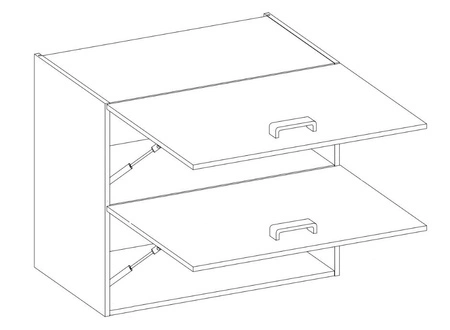 Zestaw mebli kuchennych Borno II 260 cm niepowtarzalny styl szafek dopasuje się do wnętrza każdej kuchni