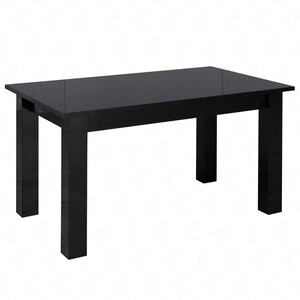 Stolik kawowy Filadelfia T26 102 cm czarny połysk nowoczesny design mebla obrzeża stolika kawowego wykończone zostały specjalną okleiną