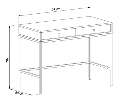 Konsola Mono beżowa z szufladami stylowy oraz funkcjonalny mebel do przedpokoju salonu czy biura