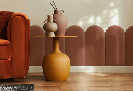 Panel tapicerowany Wally 30x80 cm brudny róż stylowy panel ścienny płotek welurowa tkanina modne wykończenie każdej aranżacji