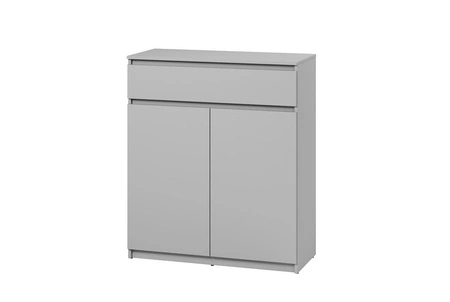 Komoda Simply 92 cm szara funkcjonalna komoda z szufladą idealna do przedpokoju minimalistyczny styl prosta konstrukcja