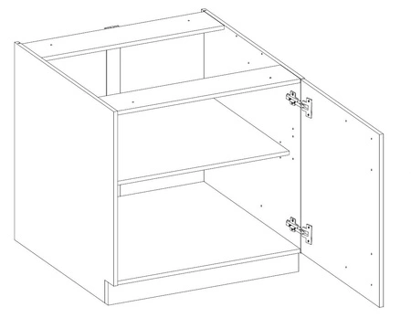 Zestaw mebli kuchennych EkoWhite 260 cm minimalizm skandynawskiego stylu oraz modernizmu prostej formy idealny do każdego wnętrza
