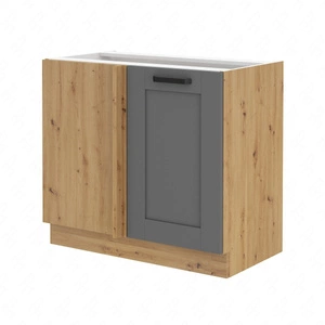 Szafka kuchenna narożna dostawiana Asti 105 ND 1F BB lewa szafka odporna na parę wodną rozlaną ciecz i wysoką temperaturę