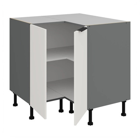 Szafka kuchenna narożna Corato Ant 90x90 DN 2F BB szafka odporna na uszkodzenia wykończenie frontów w technologii anti fingerprint