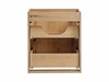 Szafka pod umywalkę Nova 50 cm dąb coast evoke elegancka minimalistyczna stylistyka szafka do łazienki z pojemnymi szufladami