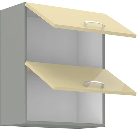 Zestaw mebli kuchennych Karmen 260 cm fronty w połysku niepowtarzalny styl szafek dopasuje się do wnętrza każdej kuchni