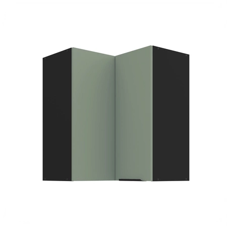 Szafka kuchenna narożna wisząca Treviso Bl 60x60 GN-72 2F odporna na uszkodzenia wykończenie frontów w technologii anti fingerprint