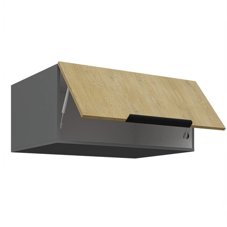 Szafka wisząca Corsico 80 NAGU-36 1F metalowy uchwyt krawędziowy szafka kuchenna odporna na parę wodną i wysoką temperaturę