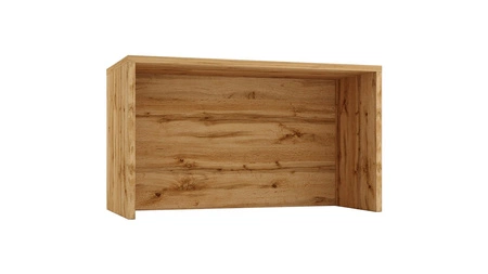 Wyspa kuchenna Adele 147 cm dąb złoty / biały funkcjonalny i estetyczny mebel kuchenny z wysokiej jakości szafką z koszem cargo