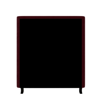 Łóżko kontynentalne Melba 90x200 bordowe w nowoczesnym skandynawskim stylu z tapicerowanym zagłówkiem łóżko z pojemnikiem