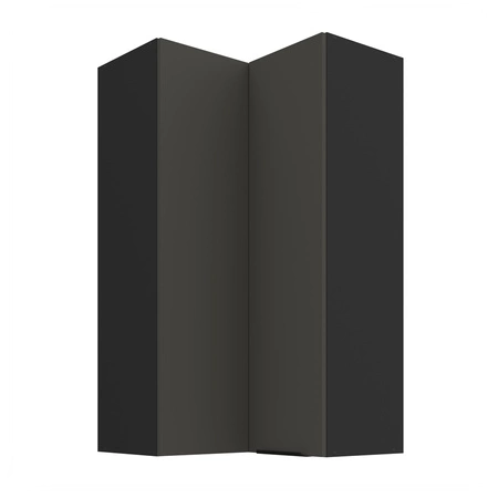 Szafka kuchenna narożna wisząca Aversa Bl 60x60 GN-108 2F odporna na uszkodzenia wykończenie frontów w technologii anti fingerprint