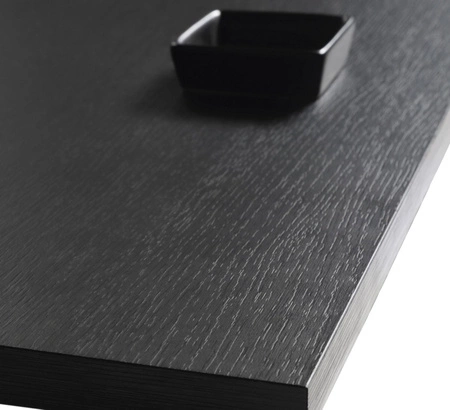 Komoda z szufladami Adamant 144 cm czarny grafit nowoczesny design oryginalny mebel z frezowanym frontem system pojemne szuflady