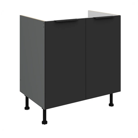 Szafka kuchenna pod zlewozmywak Alatri Ant 80 ZL 2F BB szafka odporna na uszkodzenia wykończenie frontów w technologii anti fingerprint