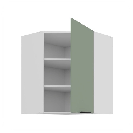 Szafka kuchenna narożna wisząca Treviso Wh 60x60 GN-72 1F odporna na uszkodzenia wykończenie frontów w technologii anti fingerprint